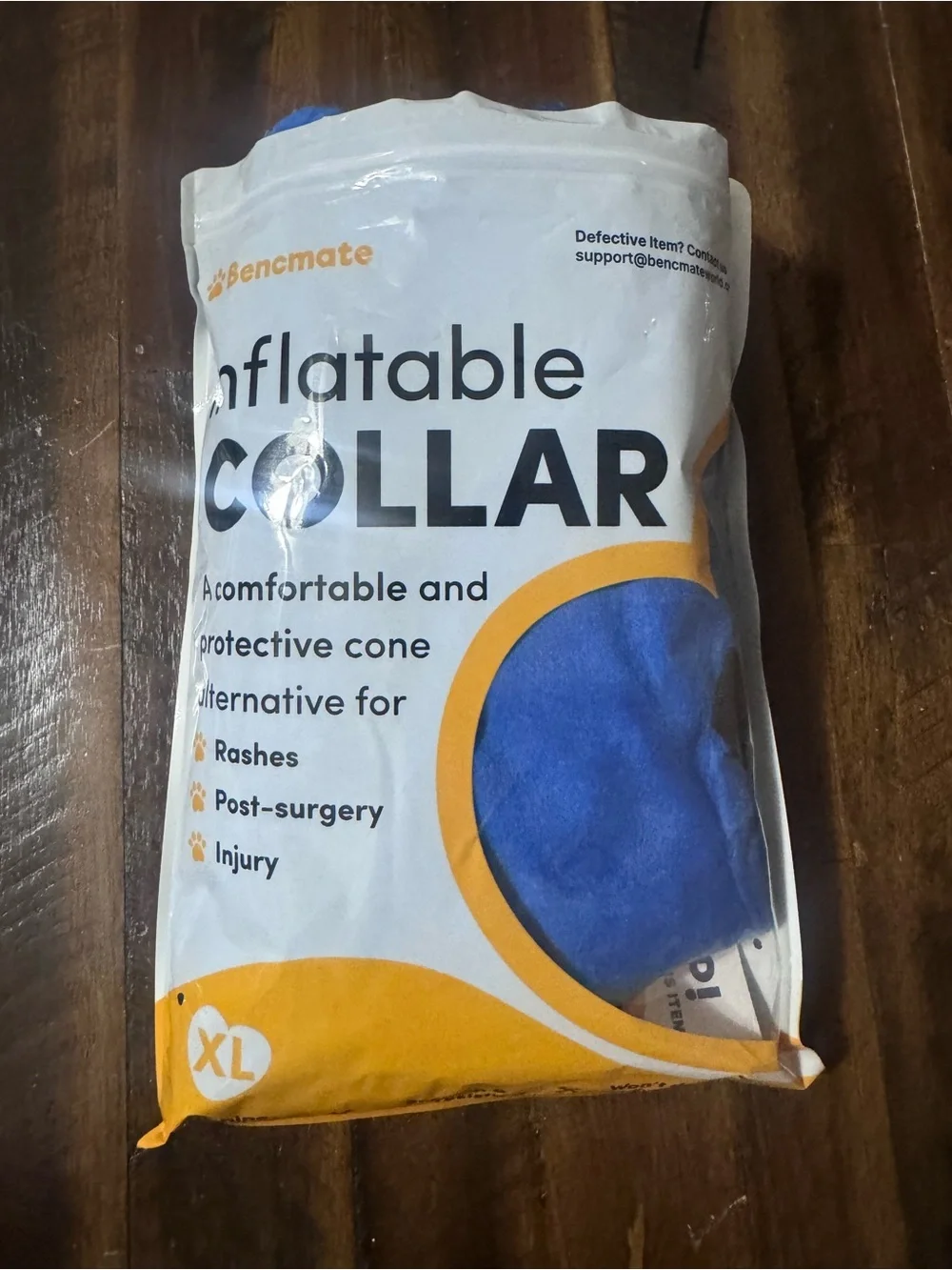 Inflatable (Cone alternative) Dog Collar XL - Blue